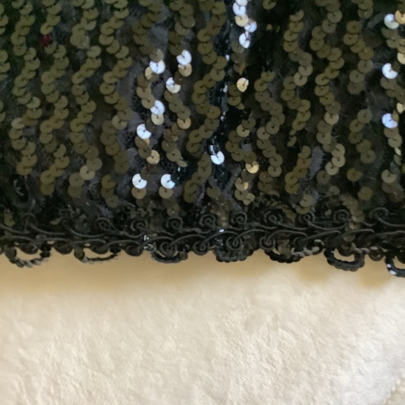 Formal Black Sequin Cocktail Dress - Picture 6 of 16